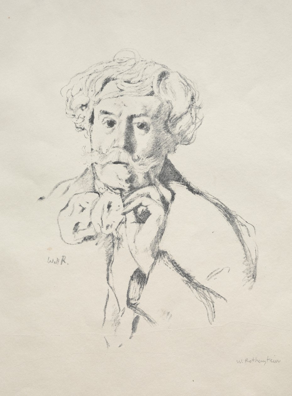 Edmond de Goncourt av William Rothenstein