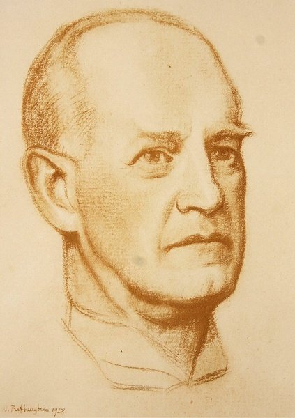 John Galsworthy OM av William Rothenstein