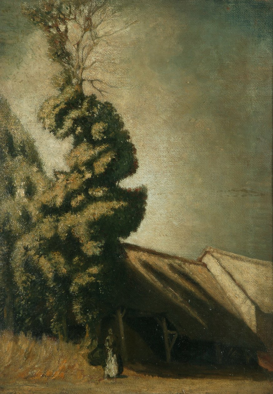 Le Grand If Vert, ca. 1900 (olje på lerret) av William Rothenstein