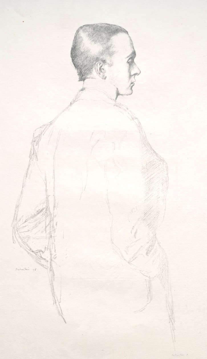 Max Beerbohm, 1898. av William Rothenstein