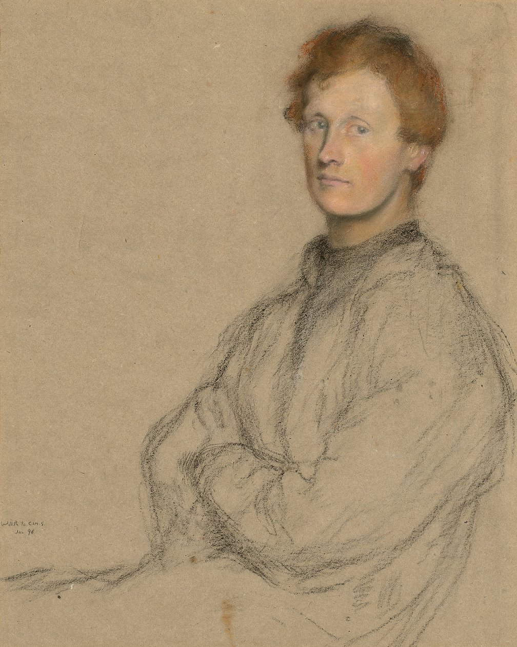 Portrett av Charles Haselwood Shannon (1863-1937) av William Rothenstein
