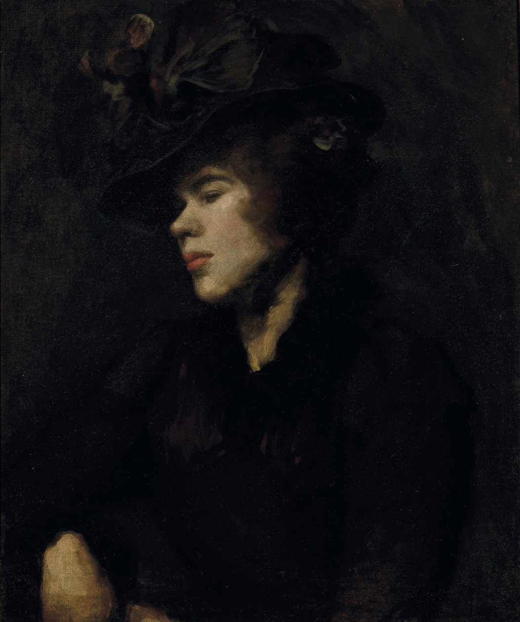 Portrett av Ida Nettleship (olje på lerret) av William Rothenstein