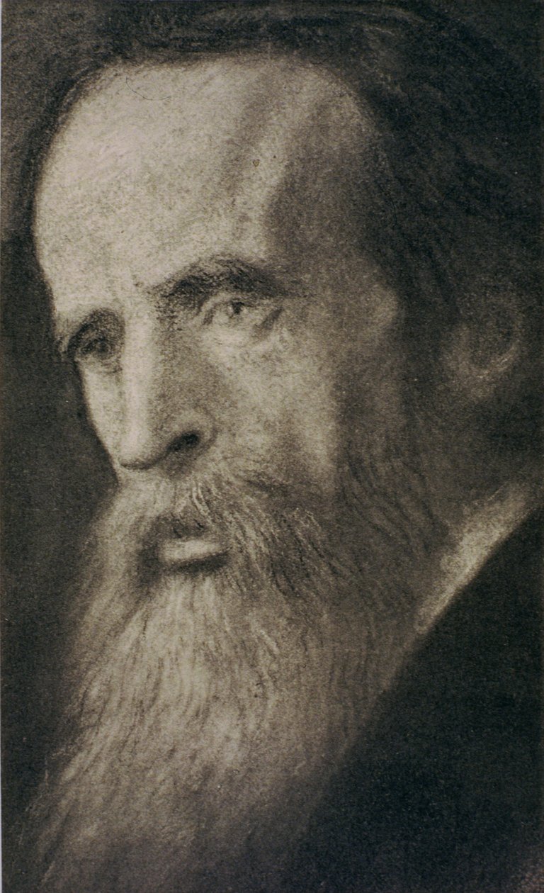 Portrett av Sir Leslie Stephen (1832-1904) (litho) av William Rothenstein
