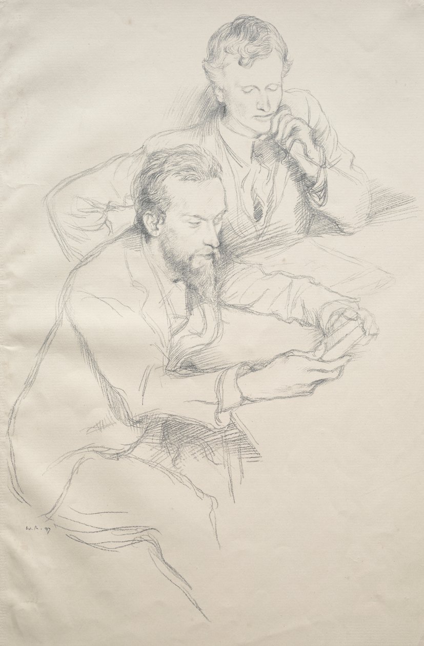 Ricketts og Shannon av William Rothenstein