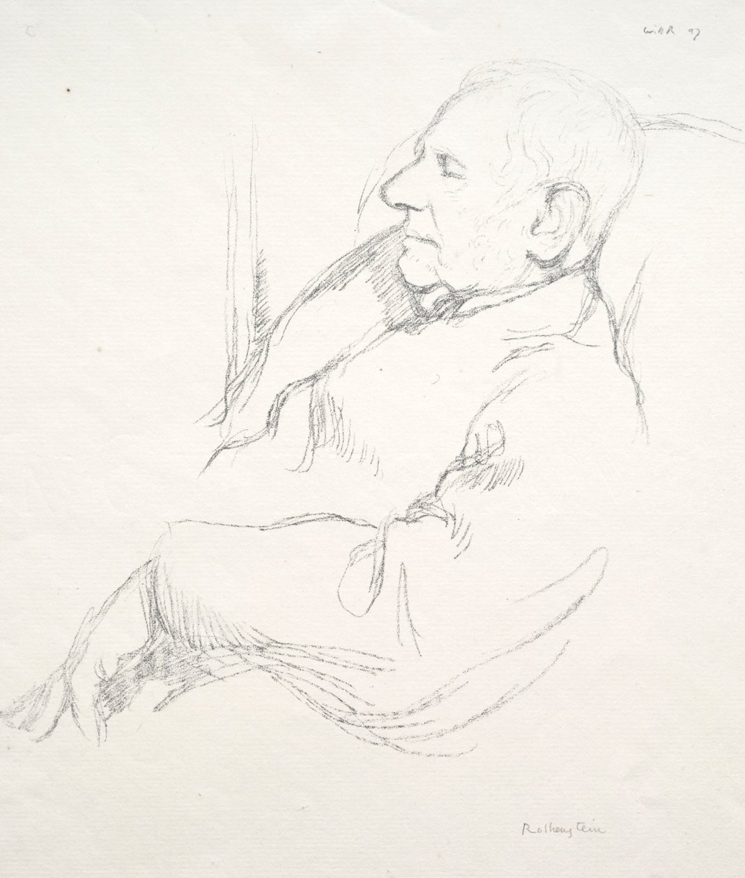 Sir Francis Seymour Haden sover, 1897. av William Rothenstein