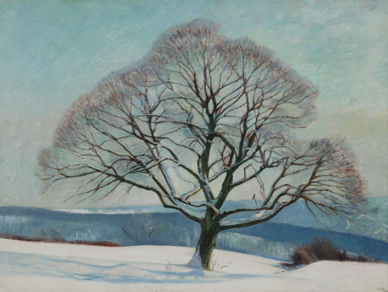 Tre om vinteren av William Rothenstein