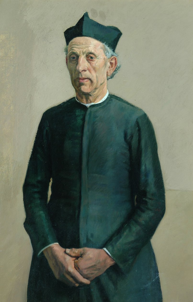 Village Priest (olje på lerret) av William Rothenstein
