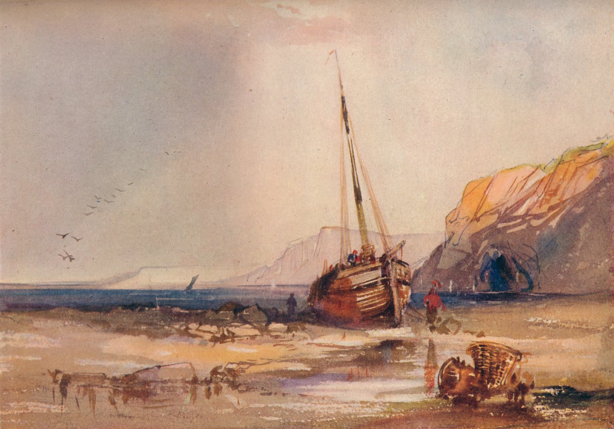 Strandscene, c1840 av William Roxby Beverley