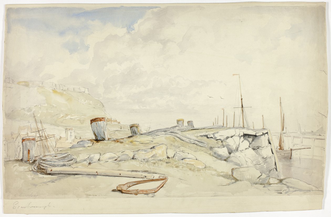 Scarborough Shore av William Roxby Beverley