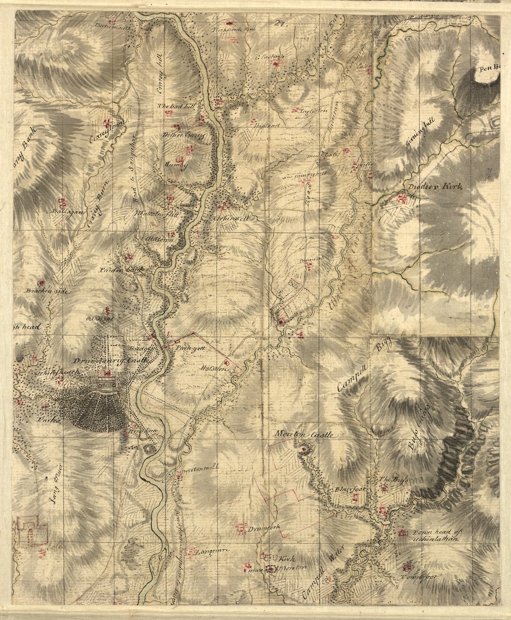 Roy's Map of Lowland Scotland, seksjon 5/3e av William Roy