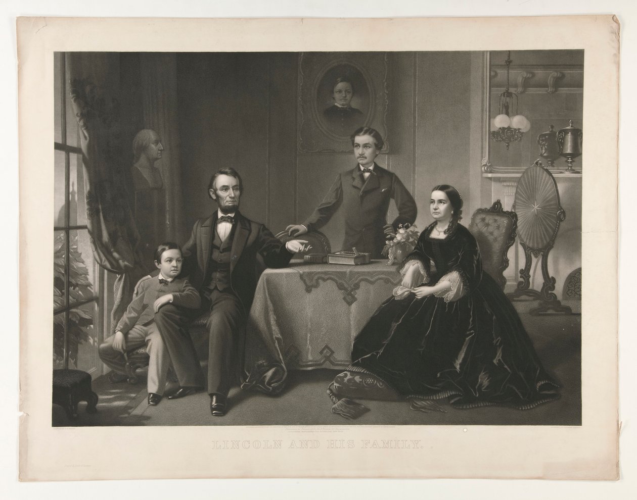 Lincoln og hans familie av William Sartain
