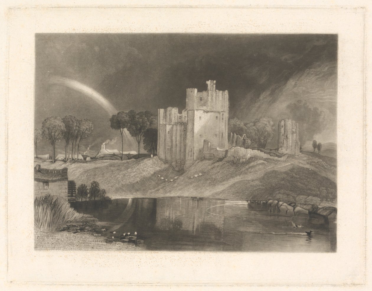 Brougham Castle, nær krysset mellom elvene Eamont og Lowther av William Say