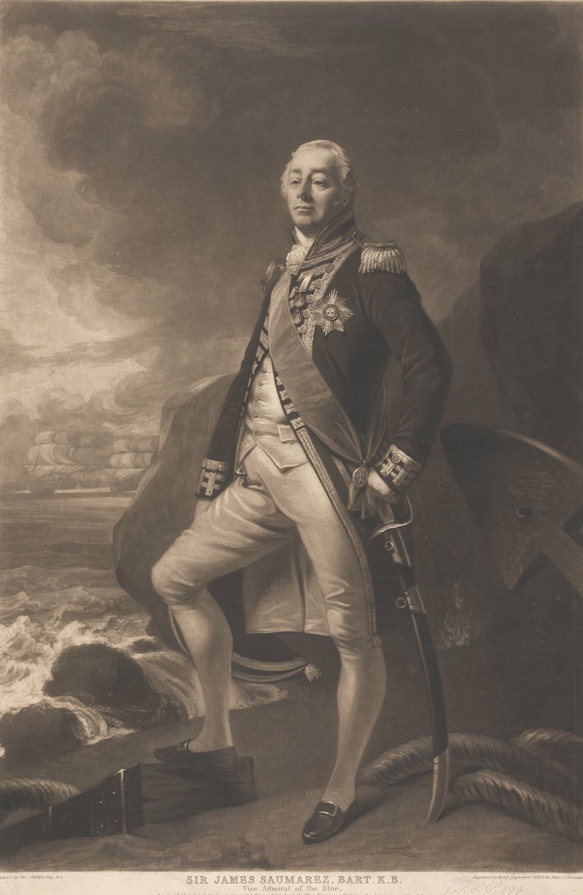 Sir James Saumarez, 1. Baron de Saumarez av William Say