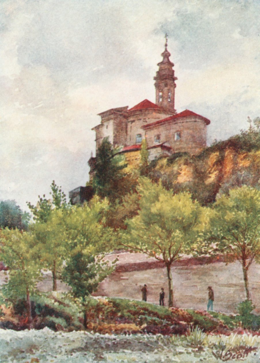 S. Pons-kirken, Nice (fargelitografi) av William Scott