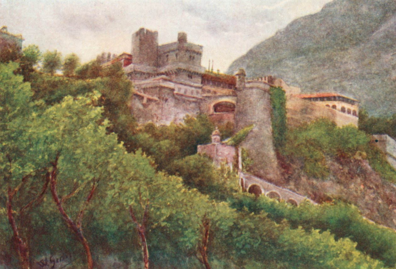 Monaco, kveld (fargelitografi) av William Scott