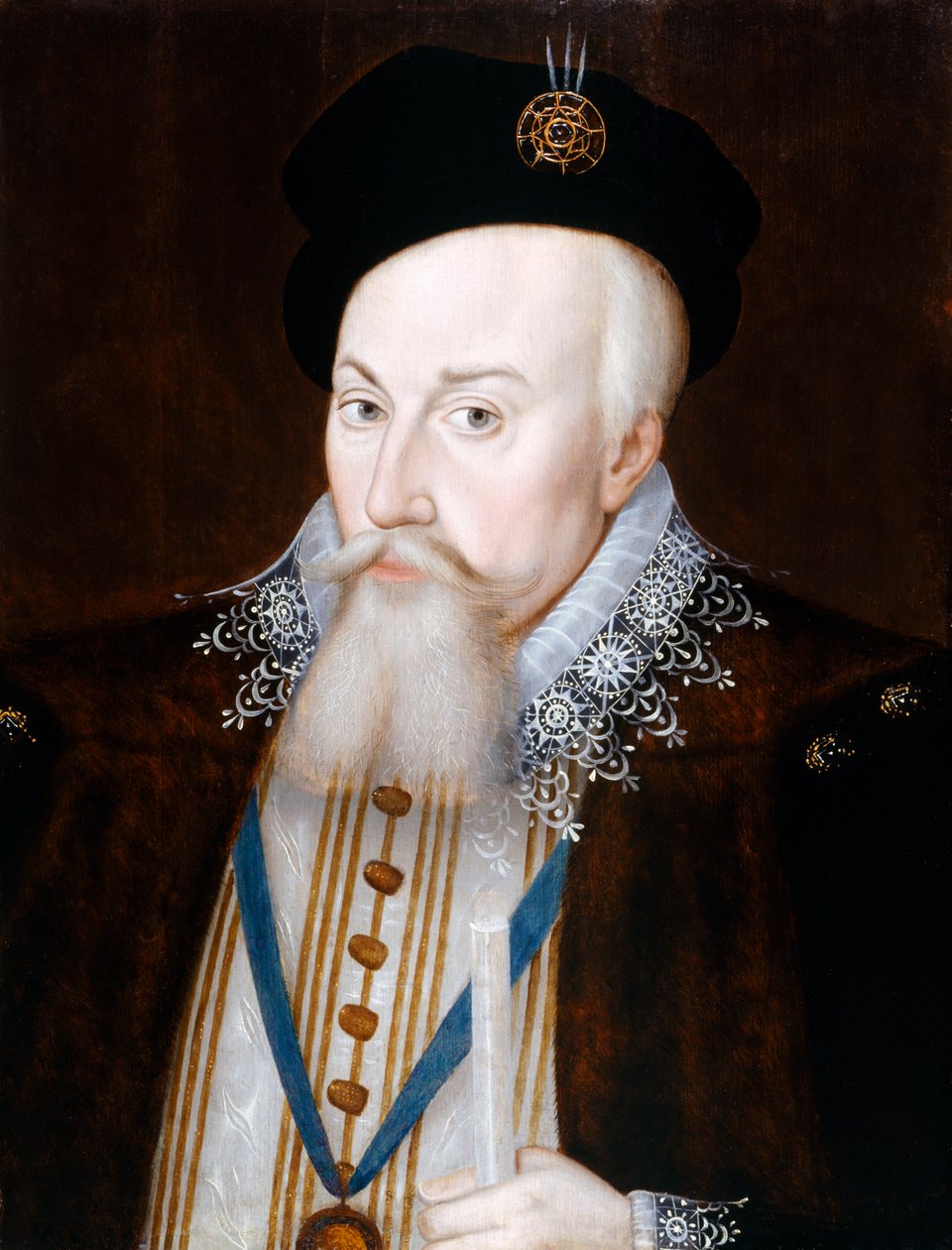 Portrett av Robert Dudley, jarl av Leicester, c1587. av William Segar