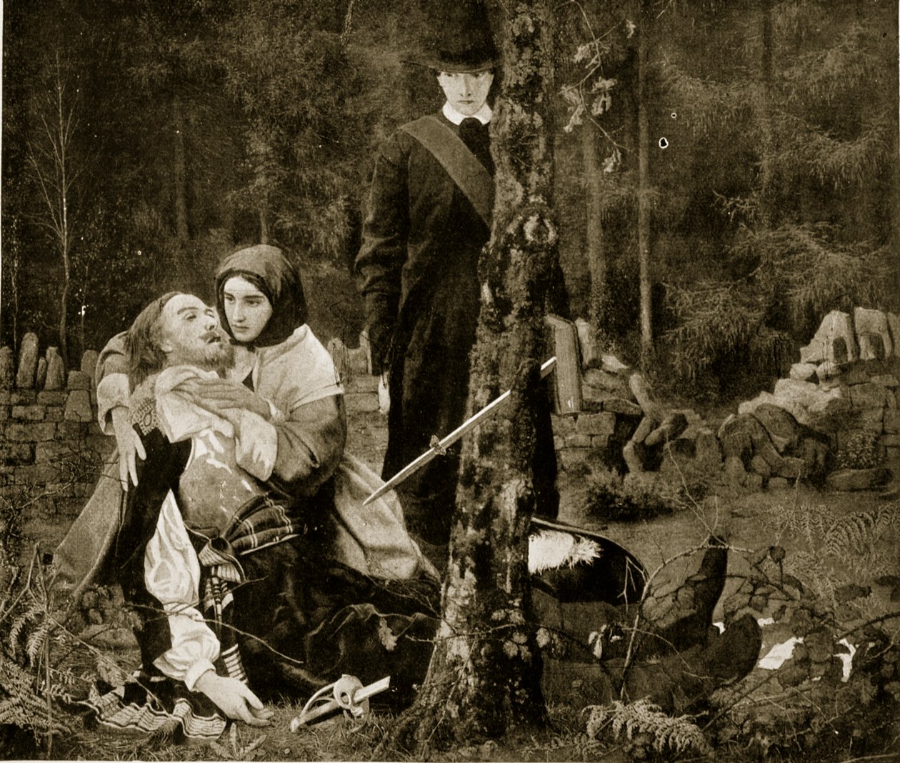 Cavalier and Puritan, illustrasjon fra 