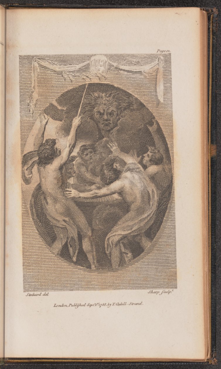 Illustrasjon for Canto I av William Sharp after Thomas Stothard