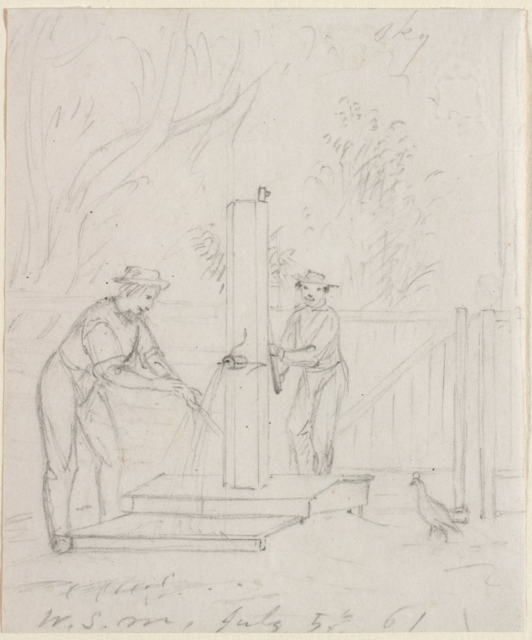 Ved pumpen, 1861. av William Sidney Mount