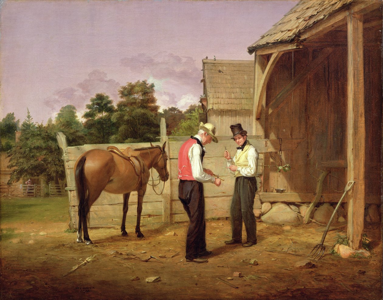 Forhandling om en hest, 1835 av William Sidney Mount