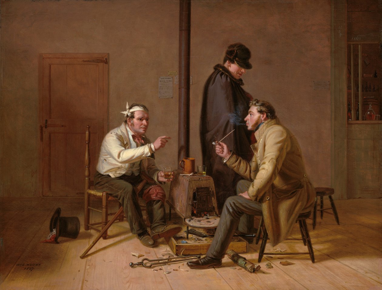 Den tøffe historien - Scene i en Country Taverna av William Sidney Mount