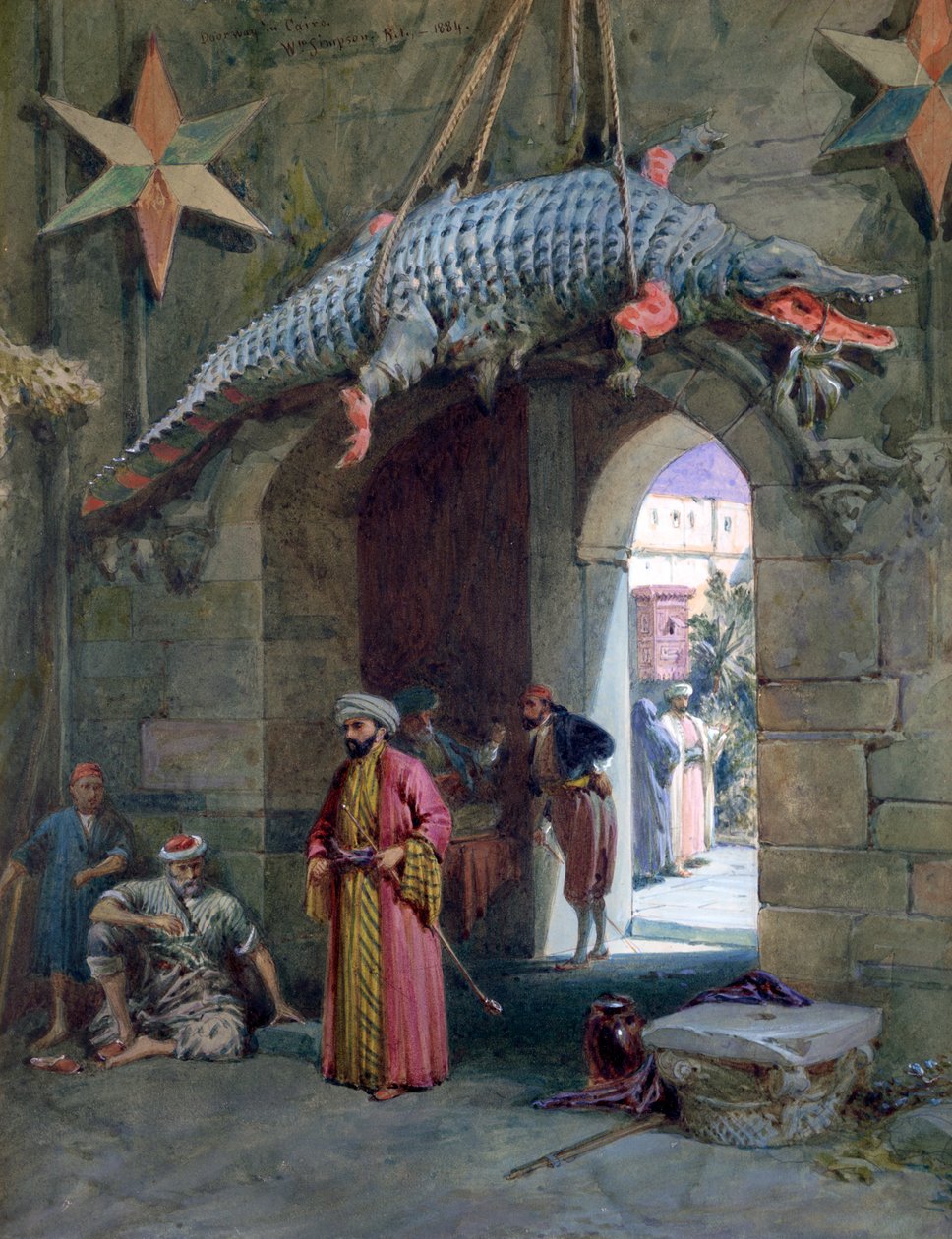 En døråpning i Kairo, 1884 av William Crimea Simpson