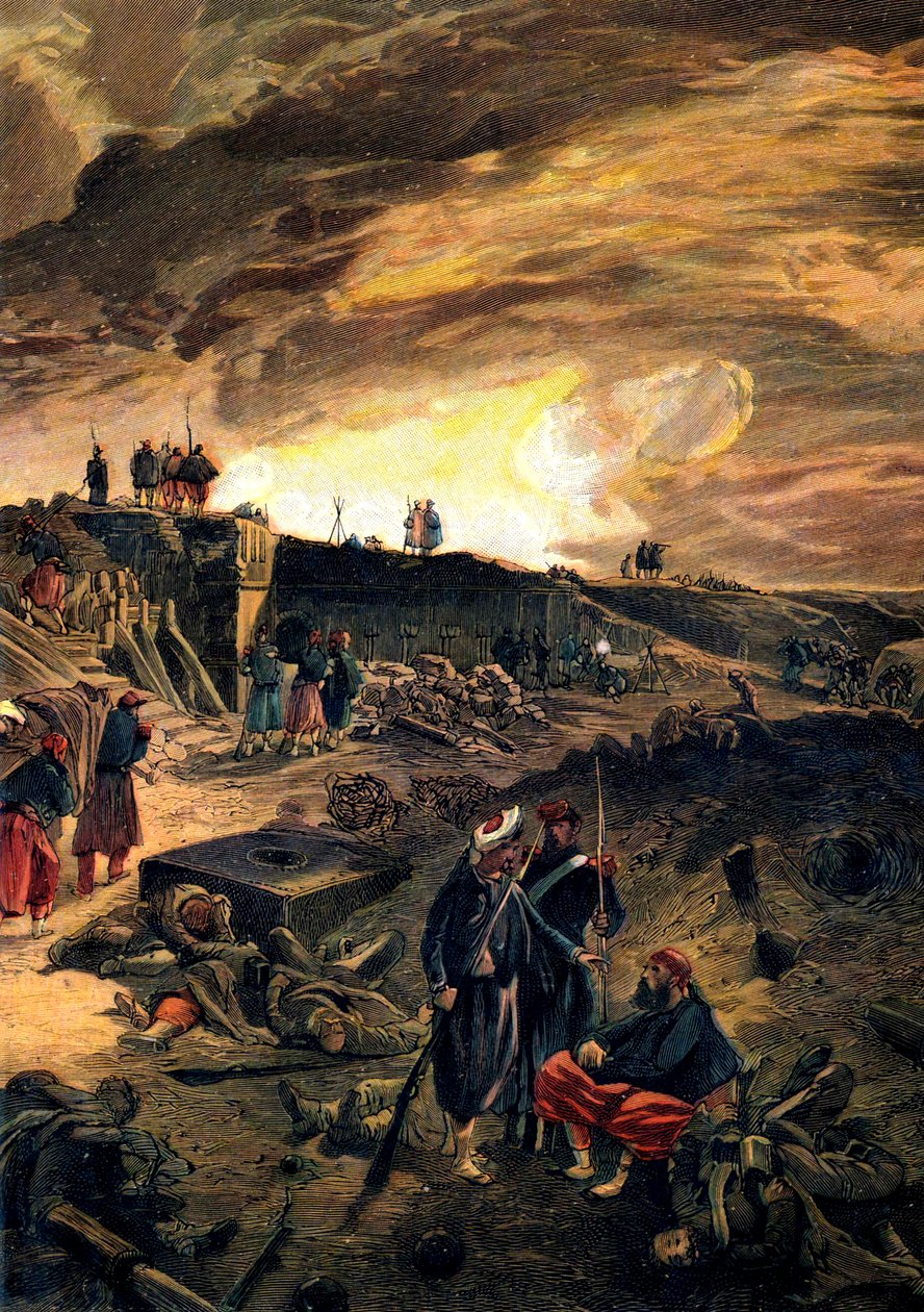 Etter inntakelsen av Malakoff 8. september 1855, c1855. av William Crimea Simpson
