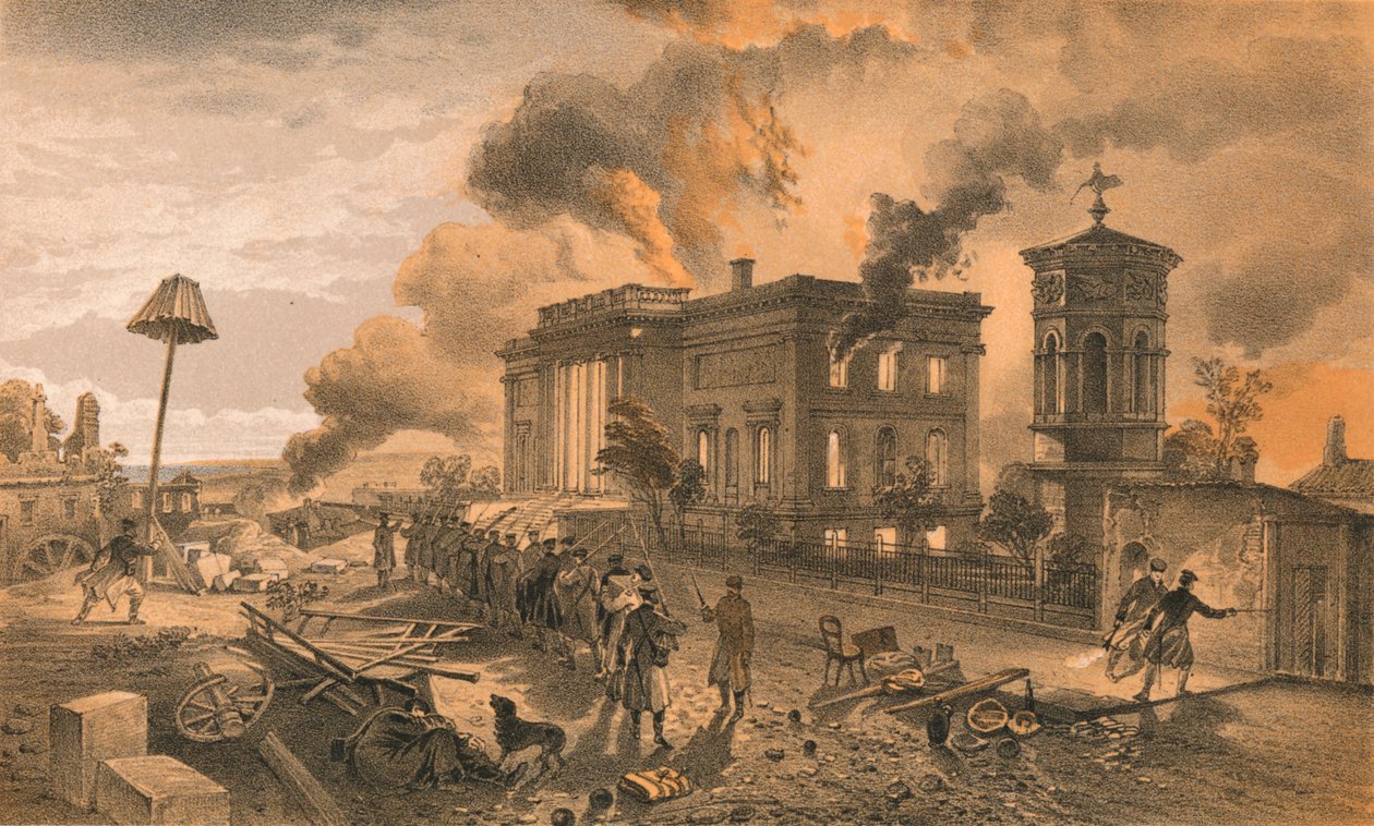 Public Library and Temple of the Winds, 1856 av William Crimea Simpson