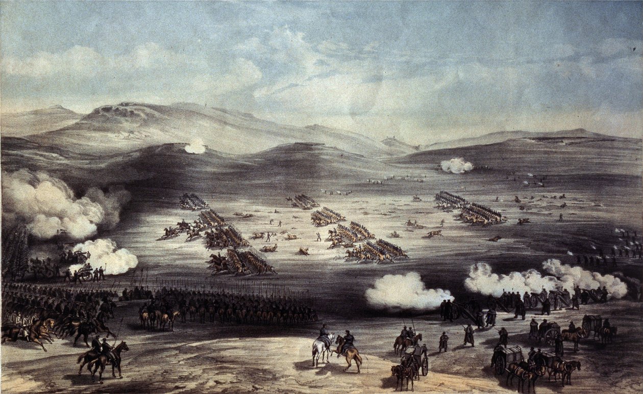Slaget ved Balaclava 25. oktober 1854. Den lette brigades oppdrag av William Crimea Simpson