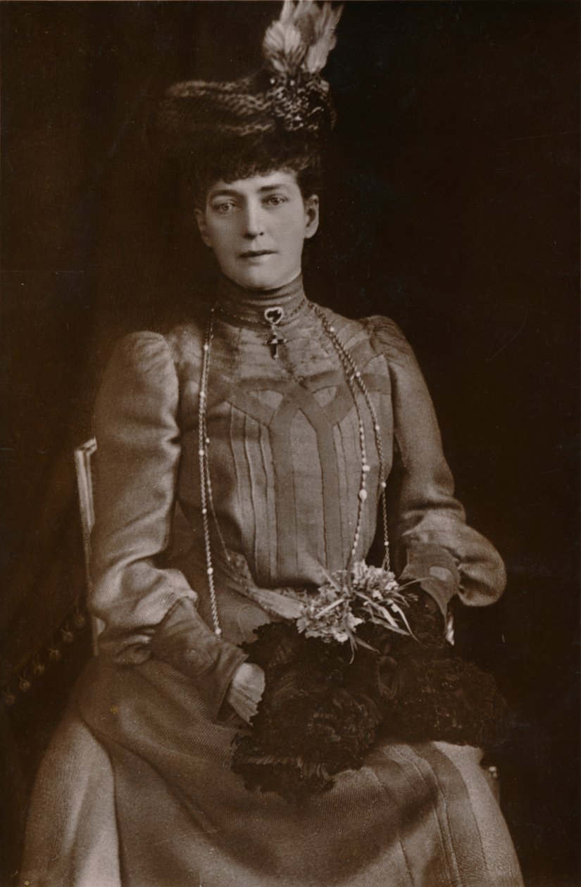 Alexandra, dronningkonsort av kong Edward VII av Storbritannia, 1905 av William Slade Stuart