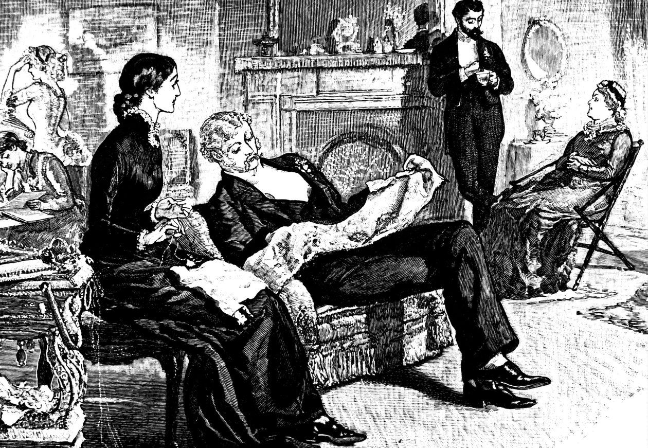 En middelklasse familiescene av William Small