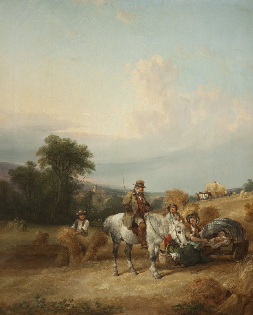 Innhøstingsscene av William Snr. Shayer