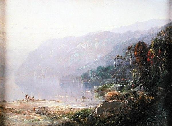 Landskap (olje på lerret) av William Sonntag
