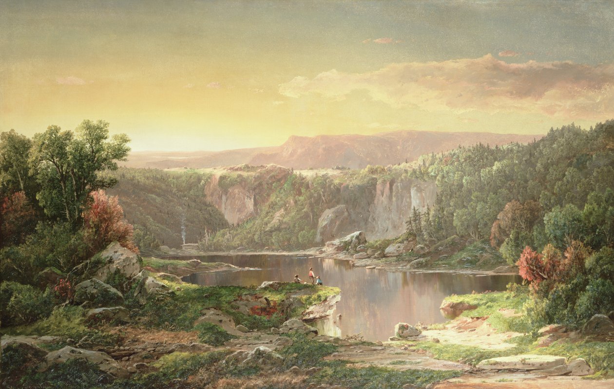 Mountain Lake nær Piedmont, Maryland av William Sonntag
