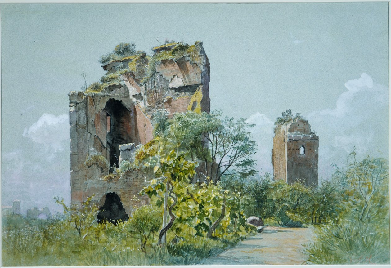 Trajans bad (Sette Sale, Villa Brancaccio, Roma) av William Stanley Haseltine