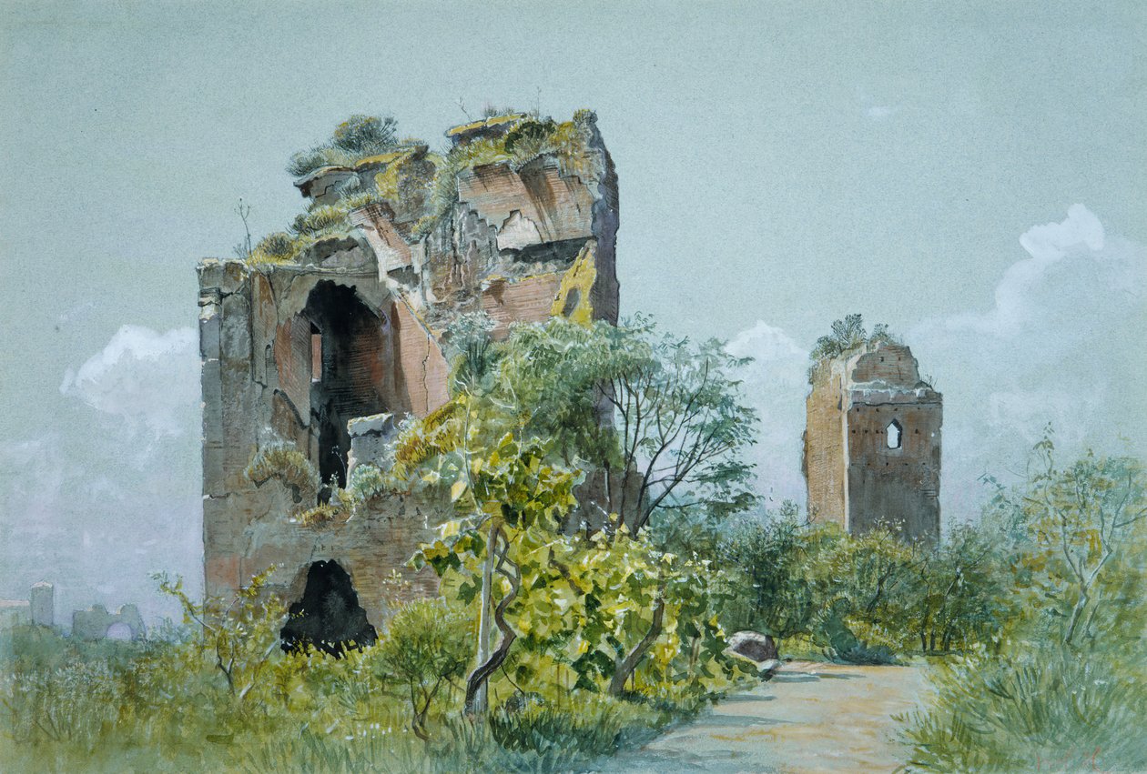 Baths of Trajan Sette Sale, Villa Brancaccio, Roma, ca. 1882. av William Stanley Haseltine
