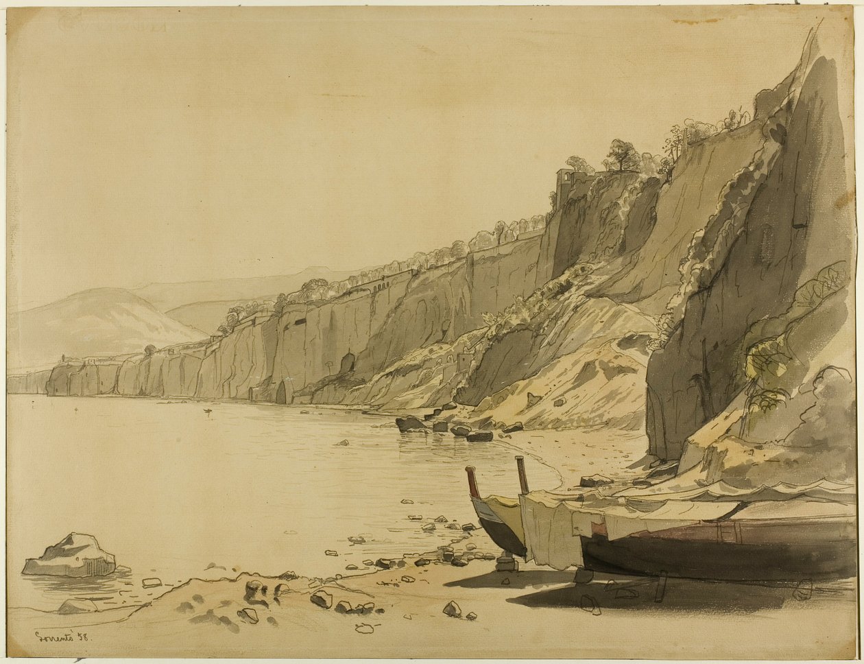 Kysten av Sorrento av William Stanley Haseltine