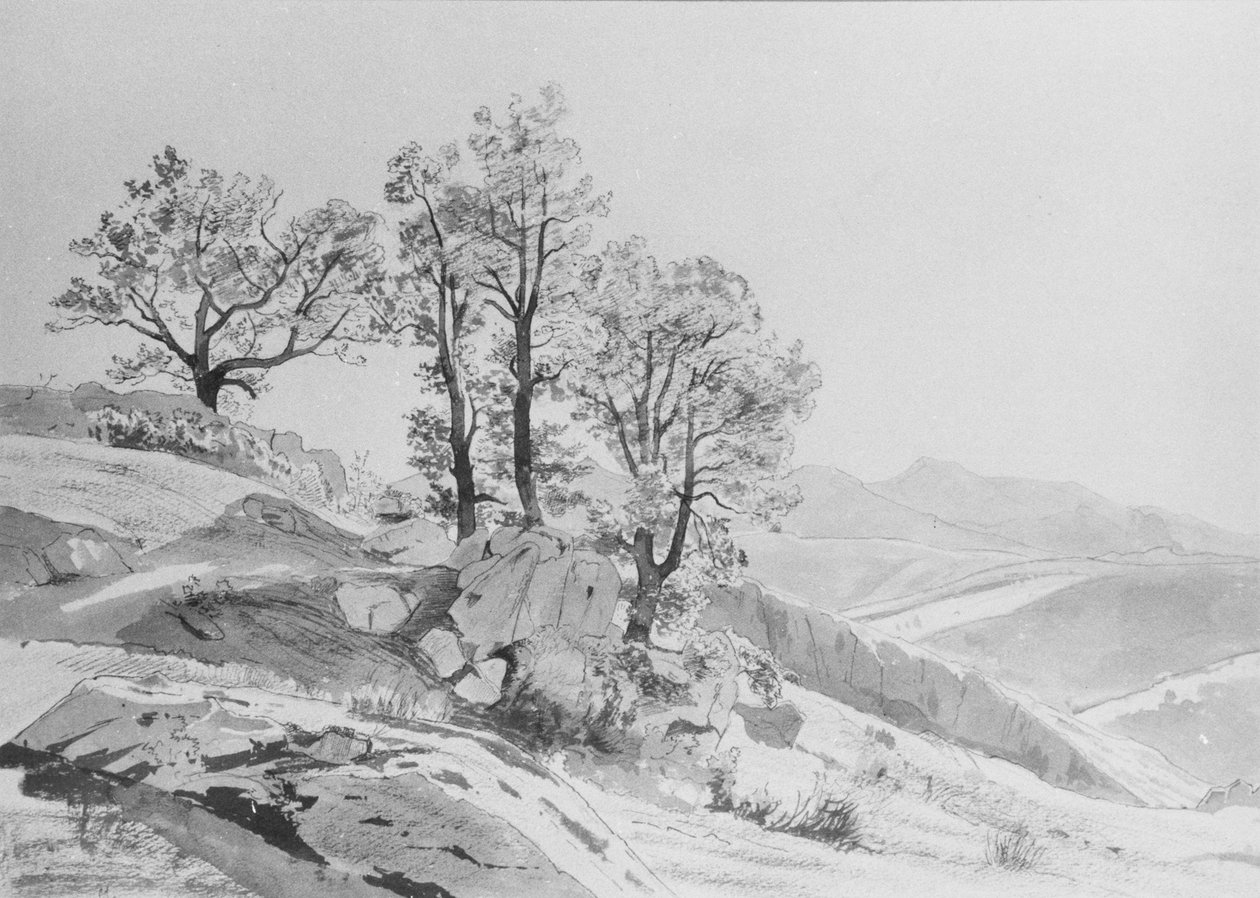 Olevano (den romerske Campagna) av William Stanley Haseltine