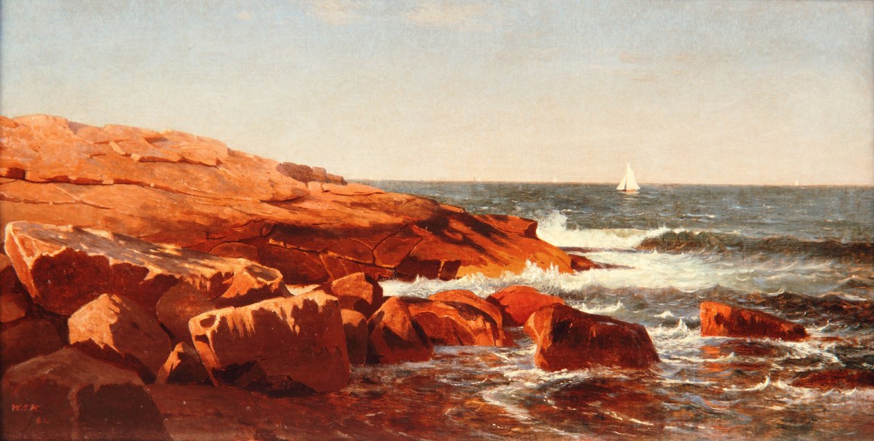 Rocky Shore, 1862 av William Stanley Haseltine