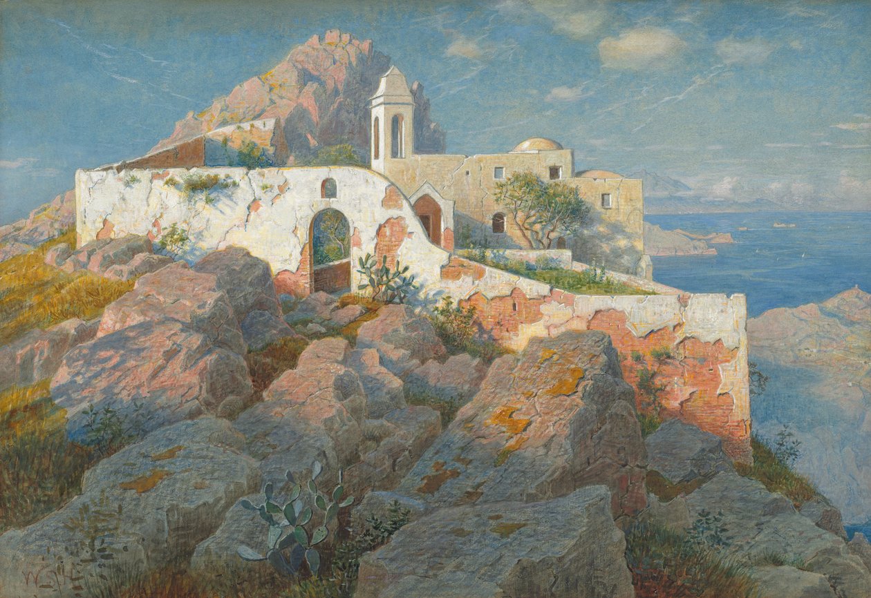 Santa Maria a Cetrella, Anacapri av William Stanley Haseltine