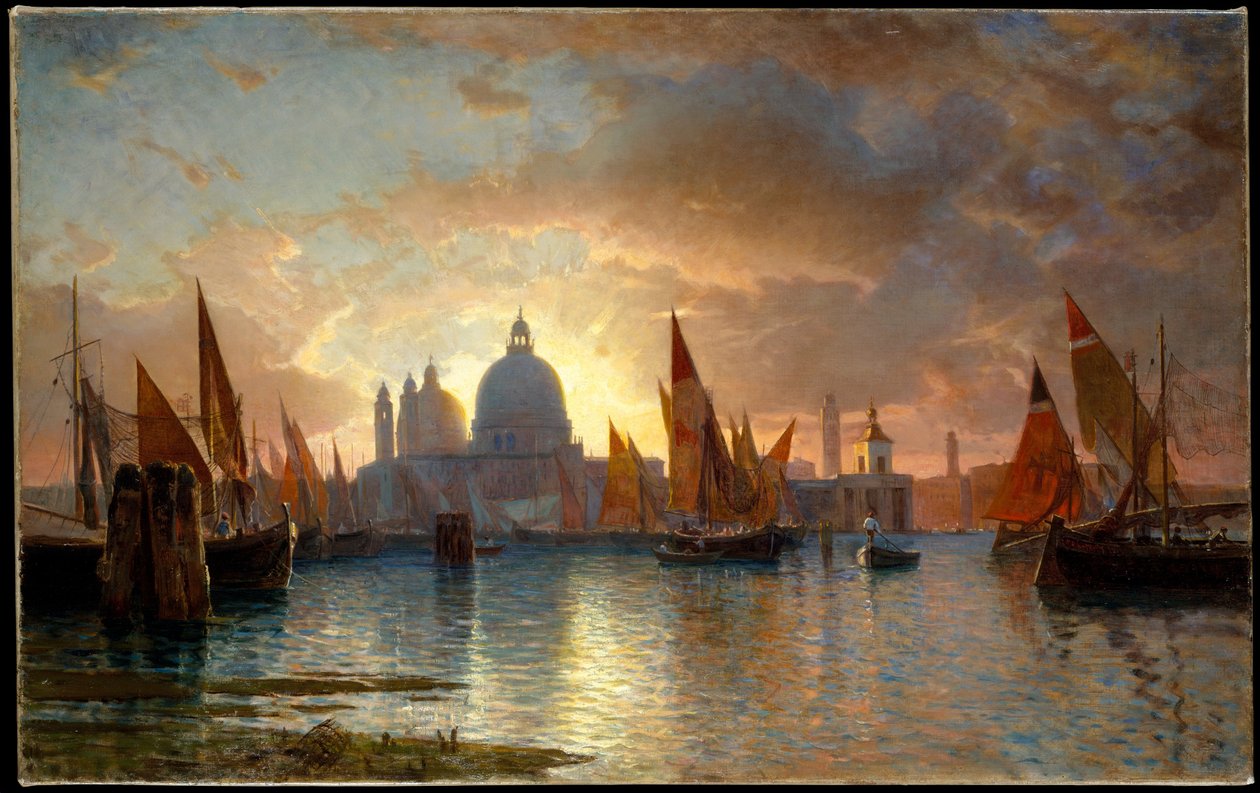 Santa Maria della Salute, solnedgang av William Stanley Haseltine