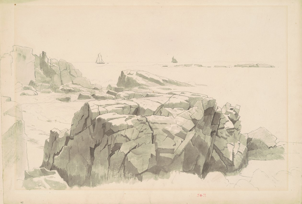 Shag Rocks, Nahant, Massachusetts av William Stanley Haseltine
