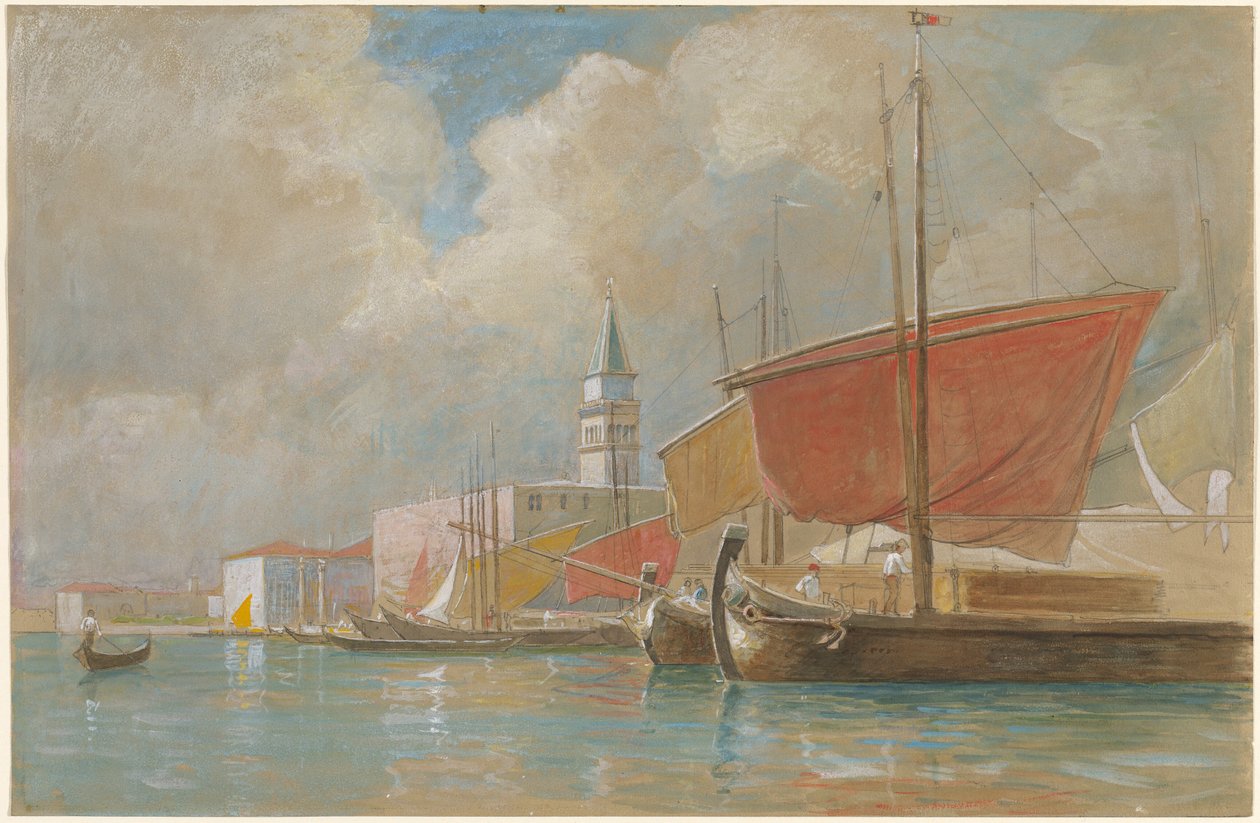 Skip langs Moloen i Venezia av William Stanley Haseltine