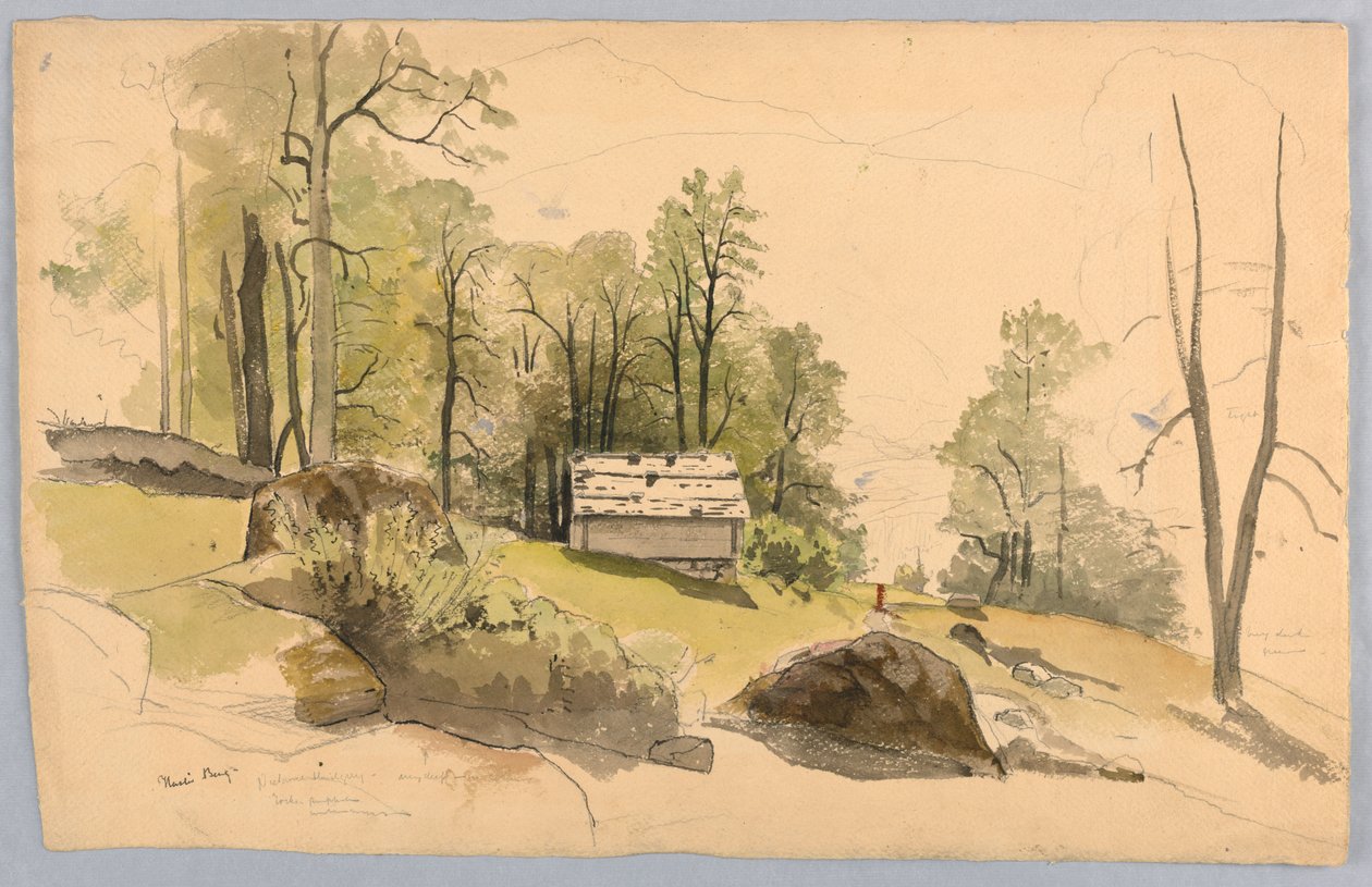 Studie for landskap, Hasliberg, Sveits av William Stanley Haseltine
