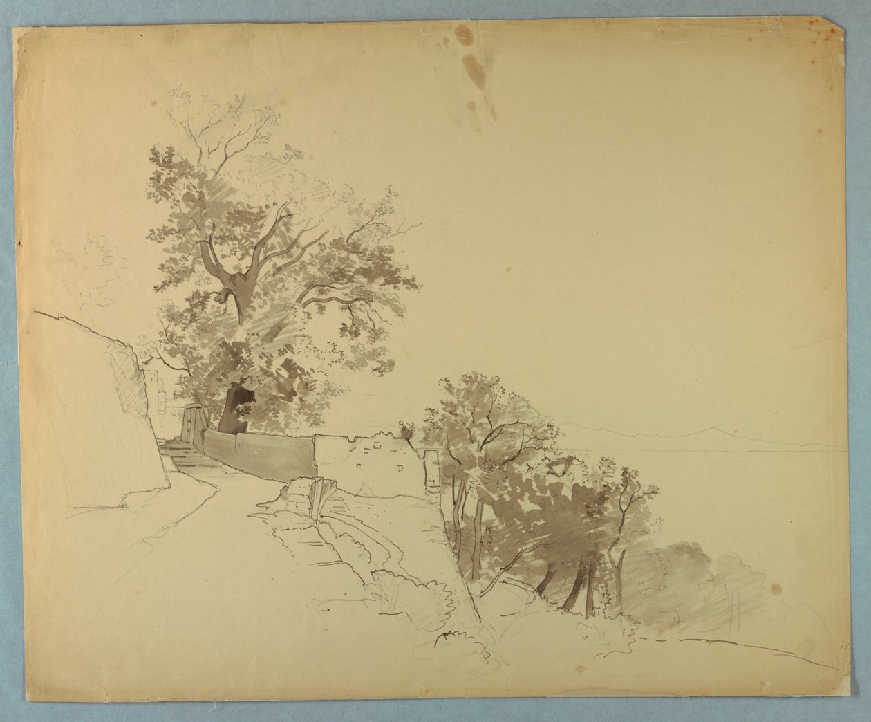 Studie av landskap av William Stanley Haseltine