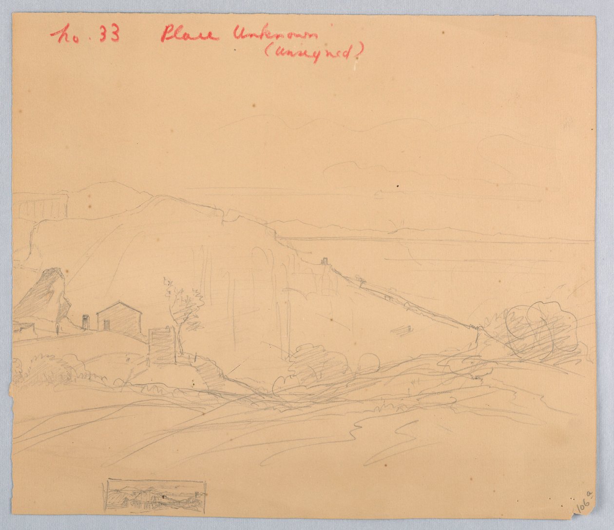 Studie av landskap av William Stanley Haseltine