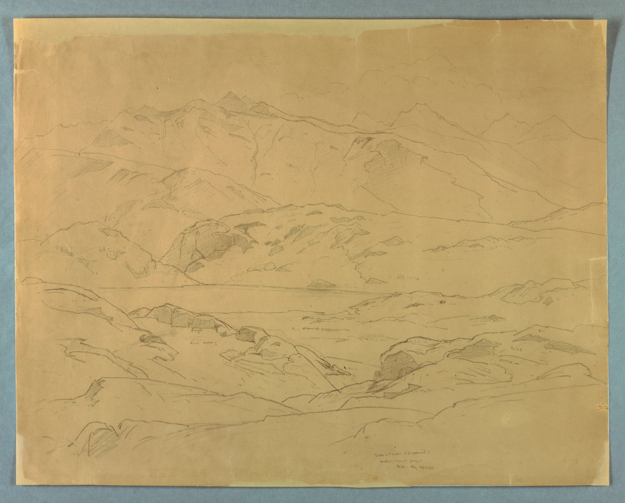 Studie av landskap av William Stanley Haseltine