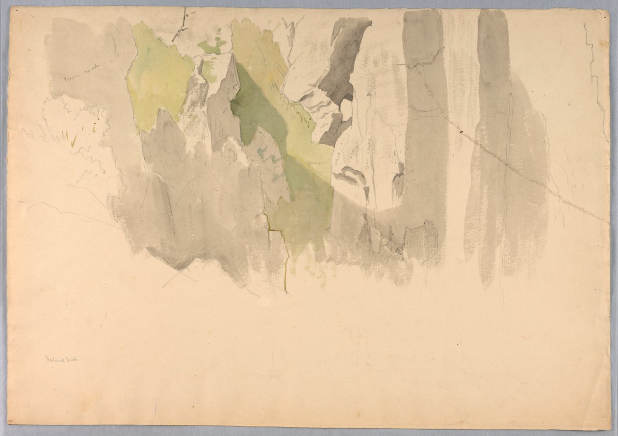 Studie av landskap av William Stanley Haseltine