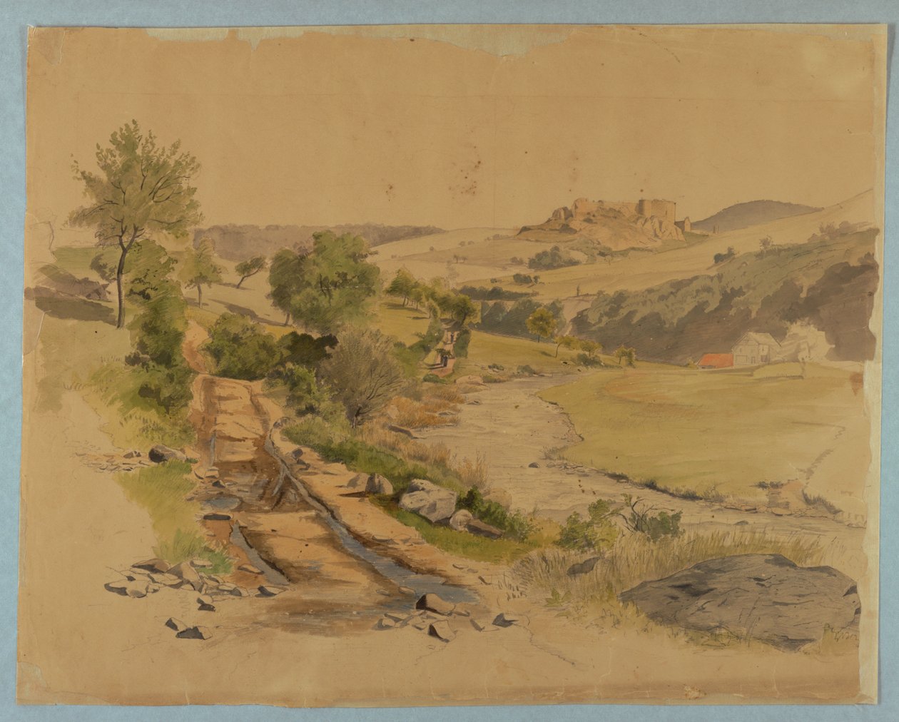 Studie av landskap av William Stanley Haseltine