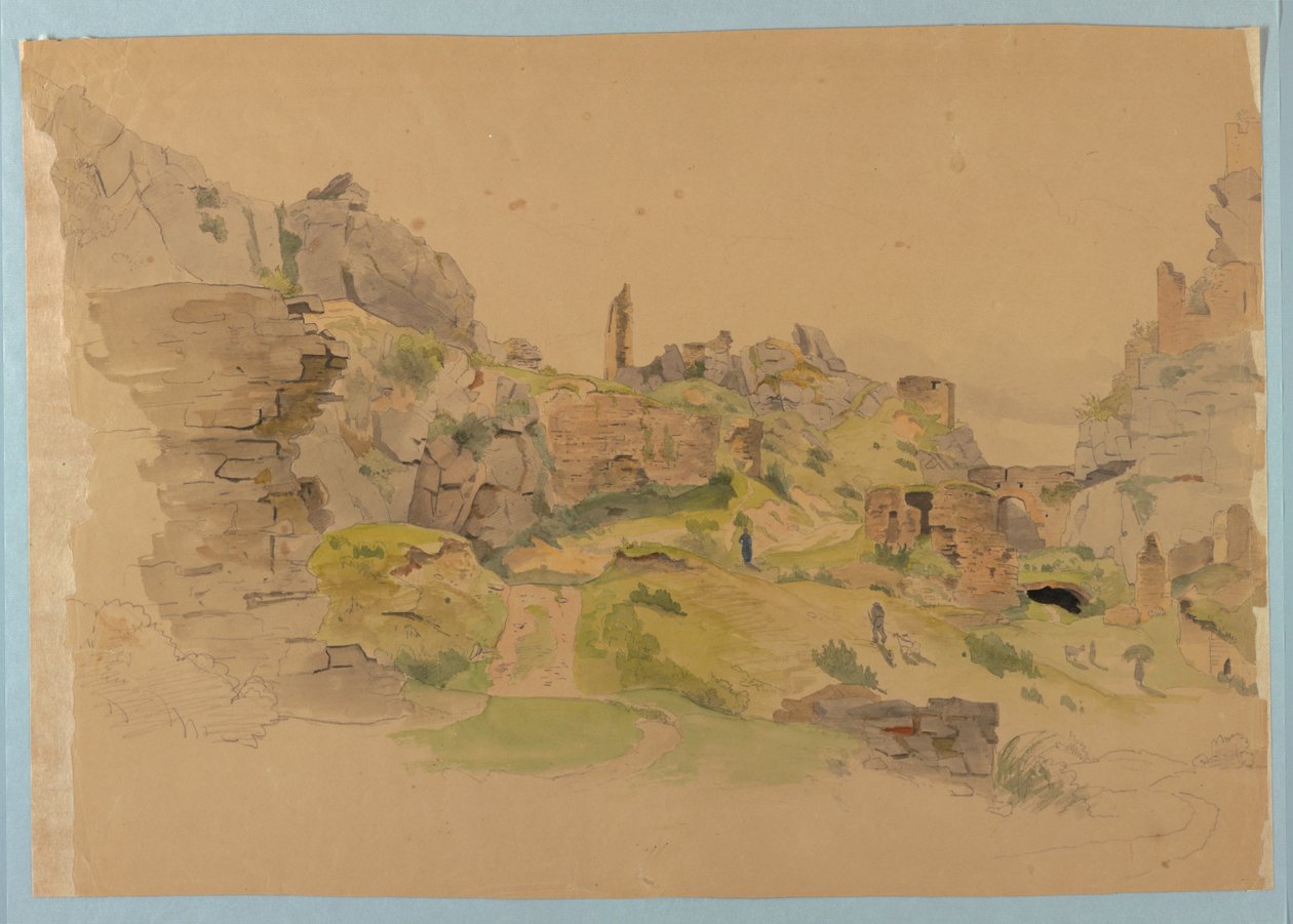 Studie av landskap av William Stanley Haseltine
